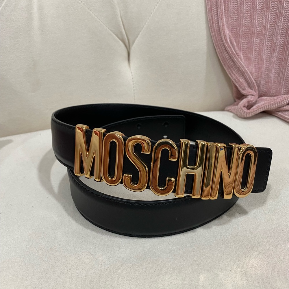 NEW🔥Moschino Leather Belt - Picture 8 of 8
